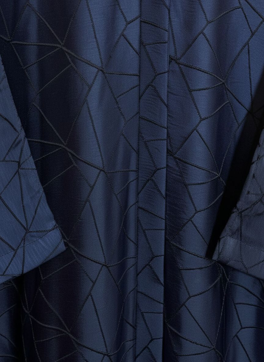 ZÉN — Abstract Abaya (Navy Blue)