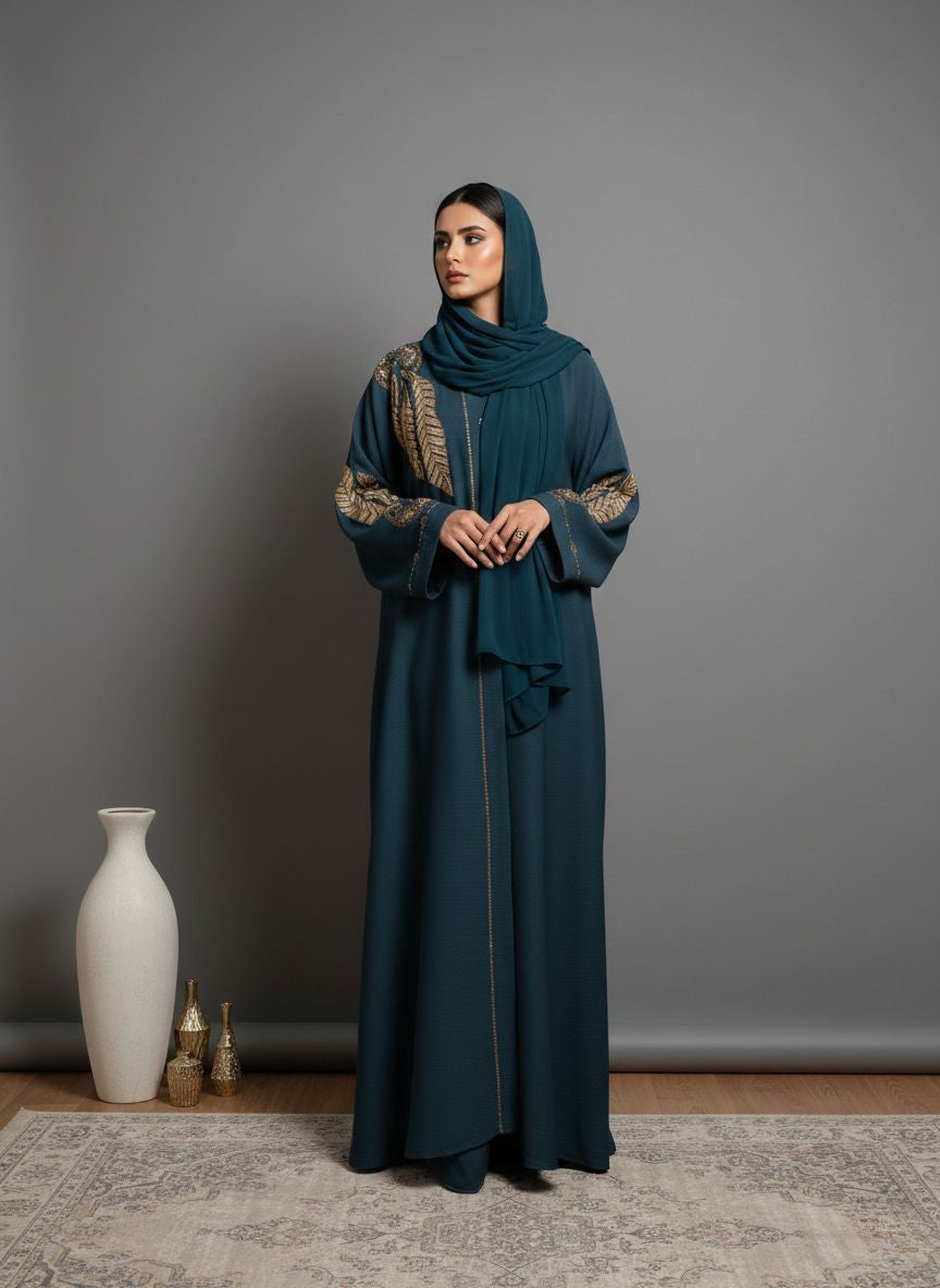 VYREL - Embroidered Stone Abaya