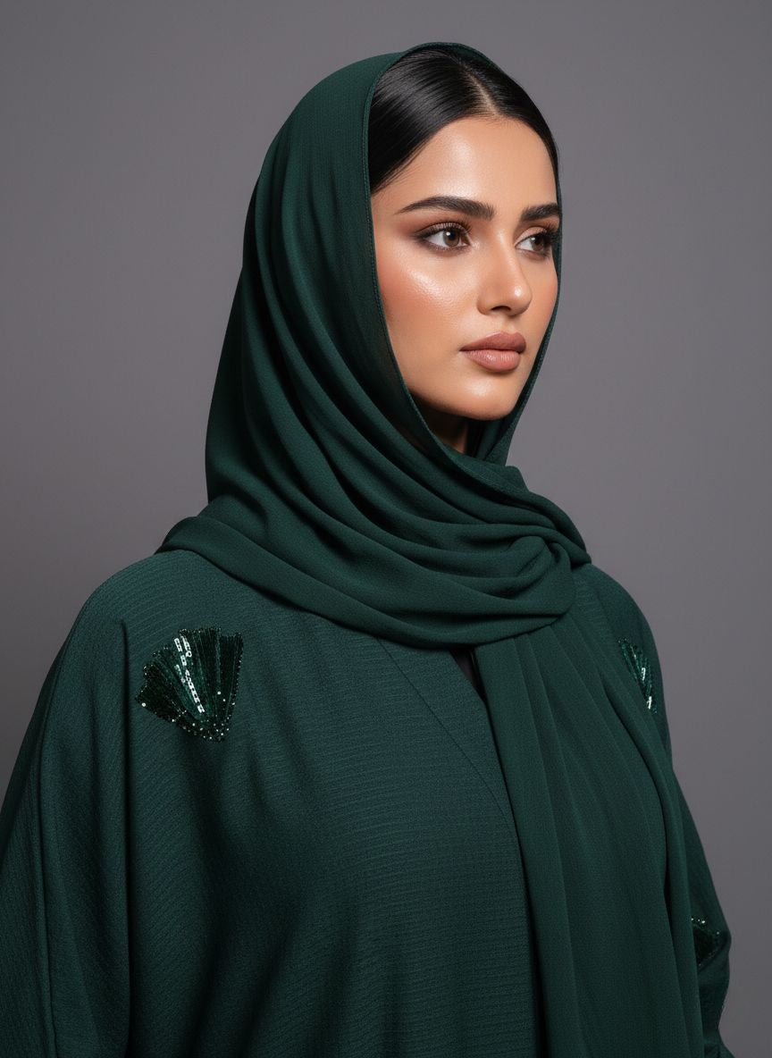 NOREV - Velvet Patch Abaya