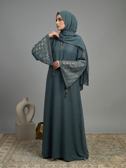 Azure - Laser Cut Embroidered sleeves