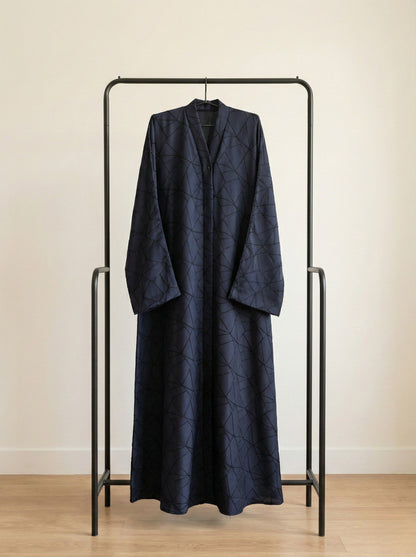 ZÉN — Abstract Abaya (Navy Blue)