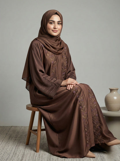 Velvessa – Embroidered Abaya