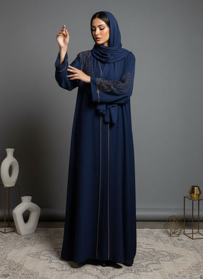 KRAEZ - Embroidered Stone Abaya