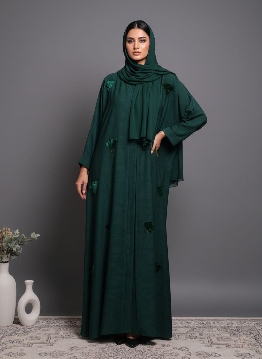 NOREV - Velvet Patch Abaya