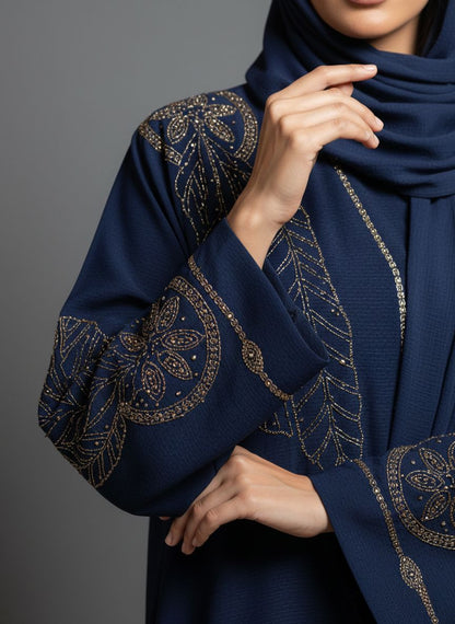 KRAEZ - Embroidered Stone Abaya