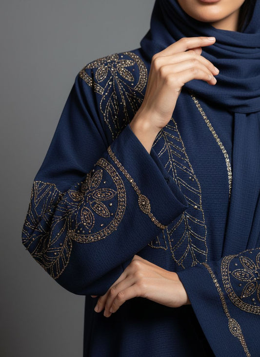 KRAEZ - Embroidered Stone Abaya