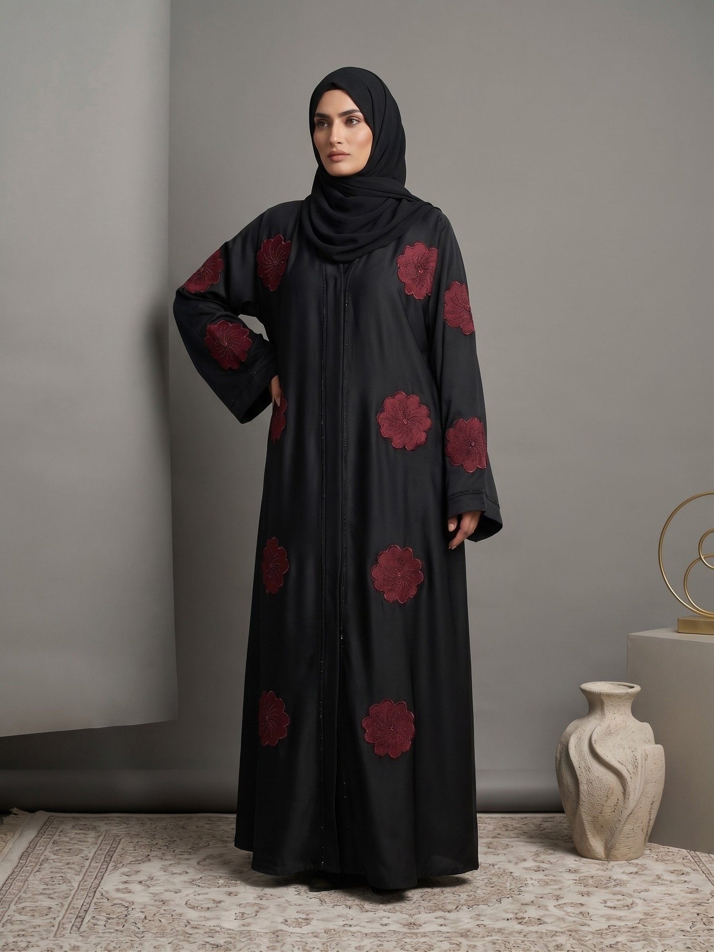Roseira - Velvet Patch Abaya
