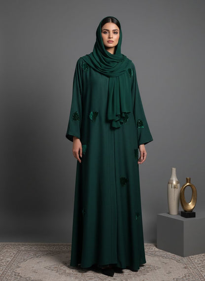NOREV - Velvet Patch Abaya