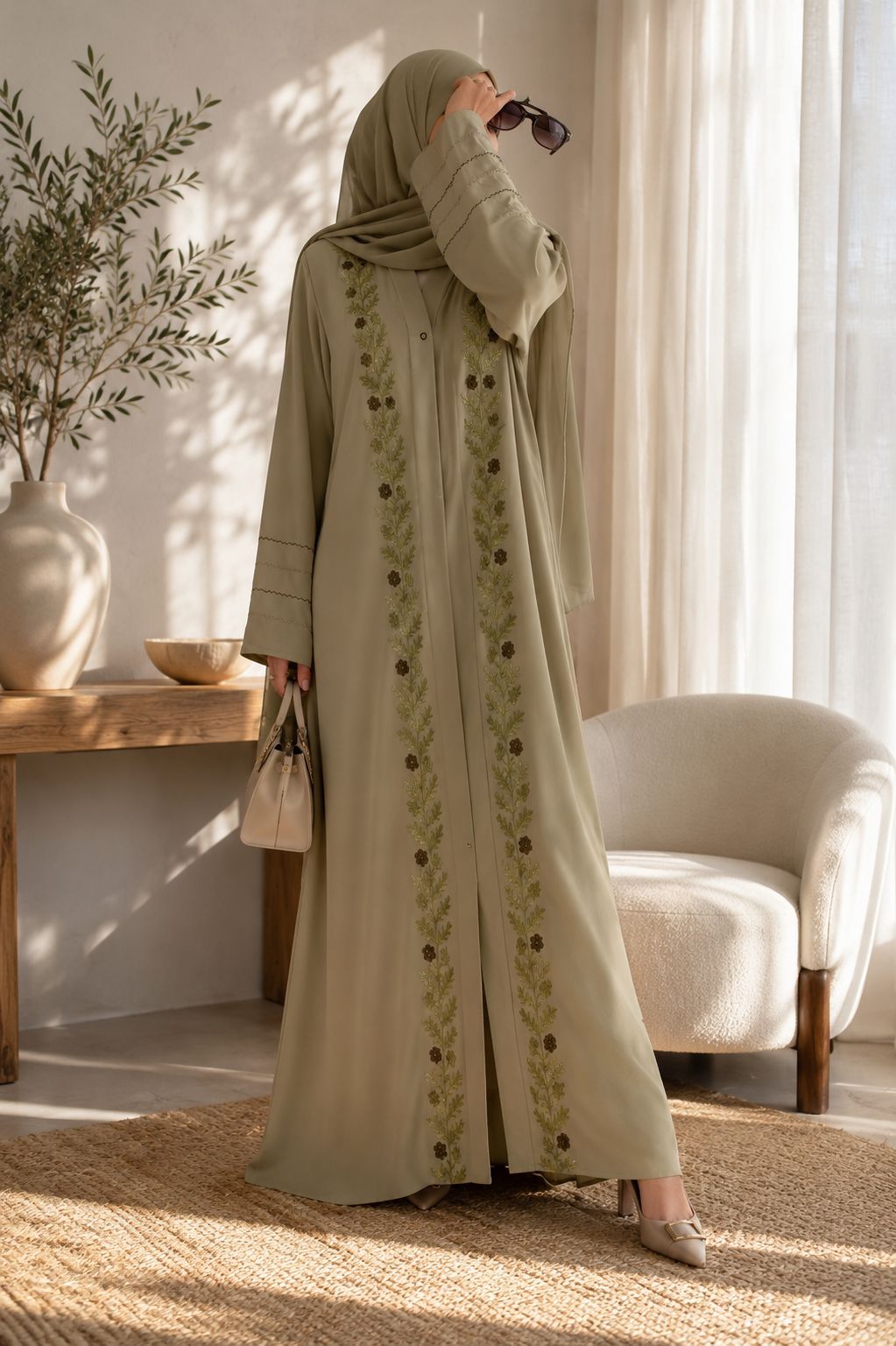 Ophira – Embroidered Abaya
