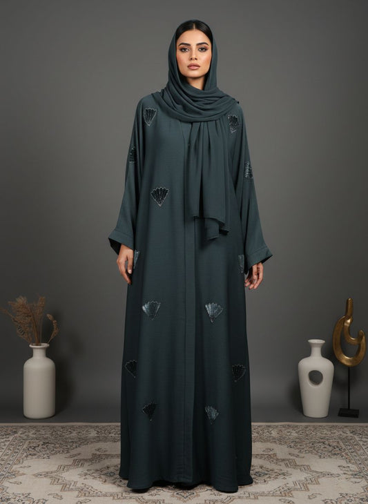 ELVIA - Velvet Patch Abayas