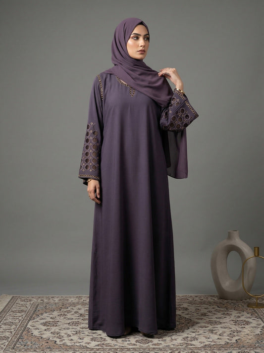 Qirat - Laser Cut Embroidered sleeves