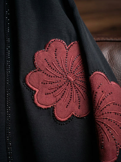 Roseira - Velvet Patch Abaya