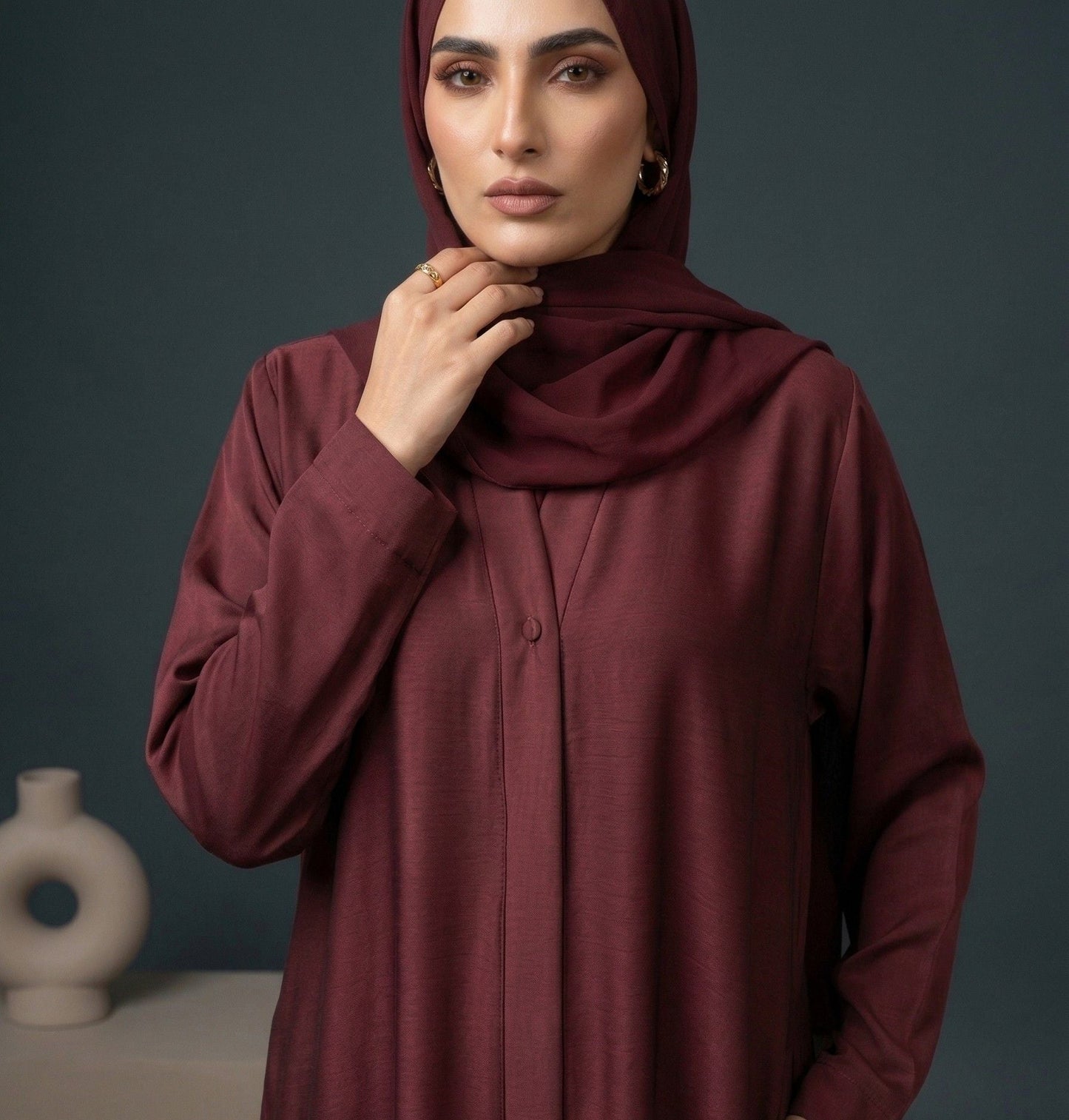 Crimson Aura - Abaya Set