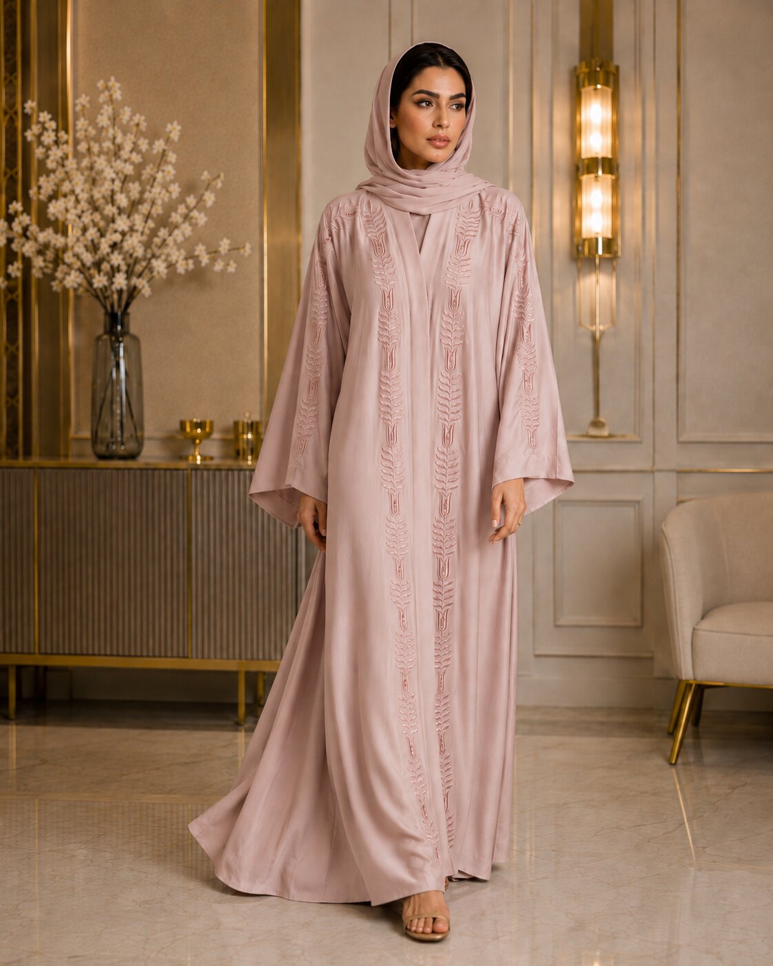 Aseela - Embroidered Abaya