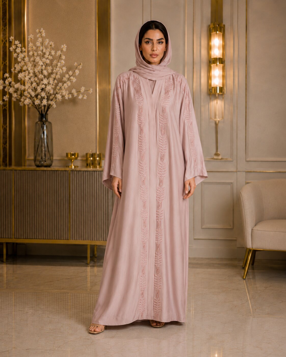 Aseela - Embroidered Abaya