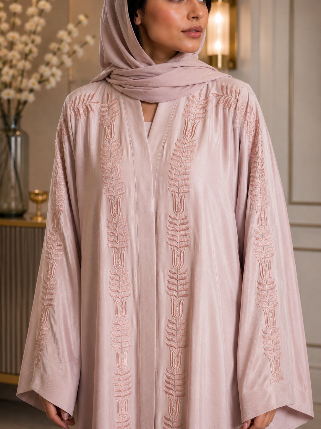 Aseela - Embroidered Abaya