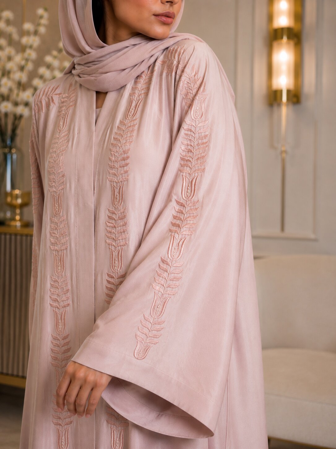 Aseela - Embroidered Abaya
