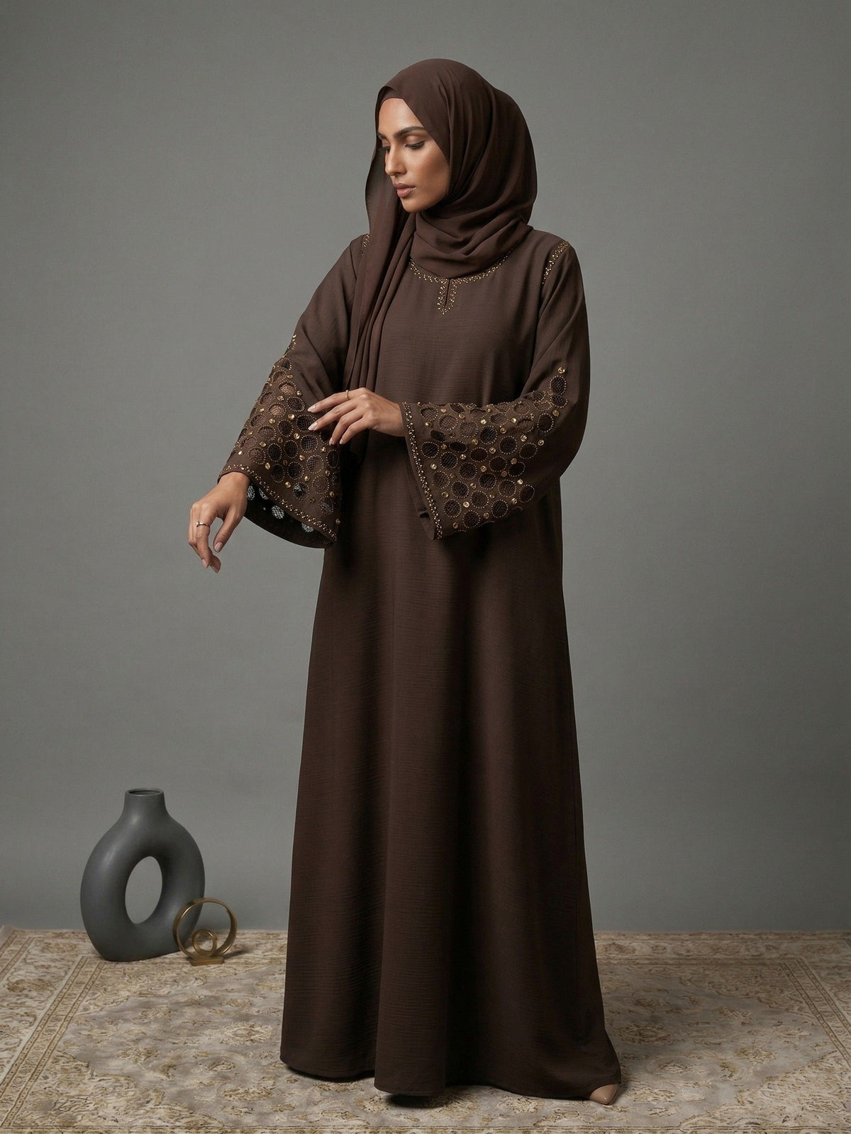 Umber - Laser Cut Embroidered sleeves