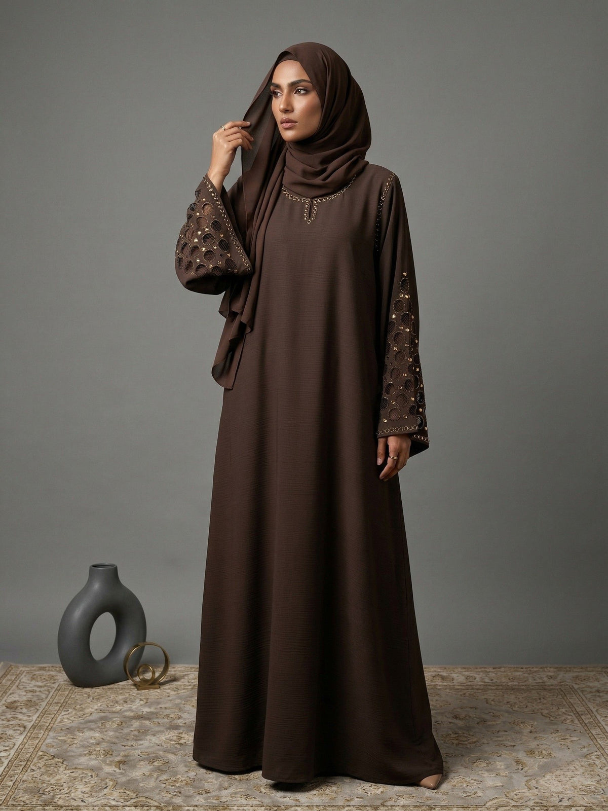 Umber - Laser Cut Embroidered sleeves