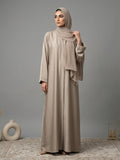 Oatmeal Serenity - Abaya Set