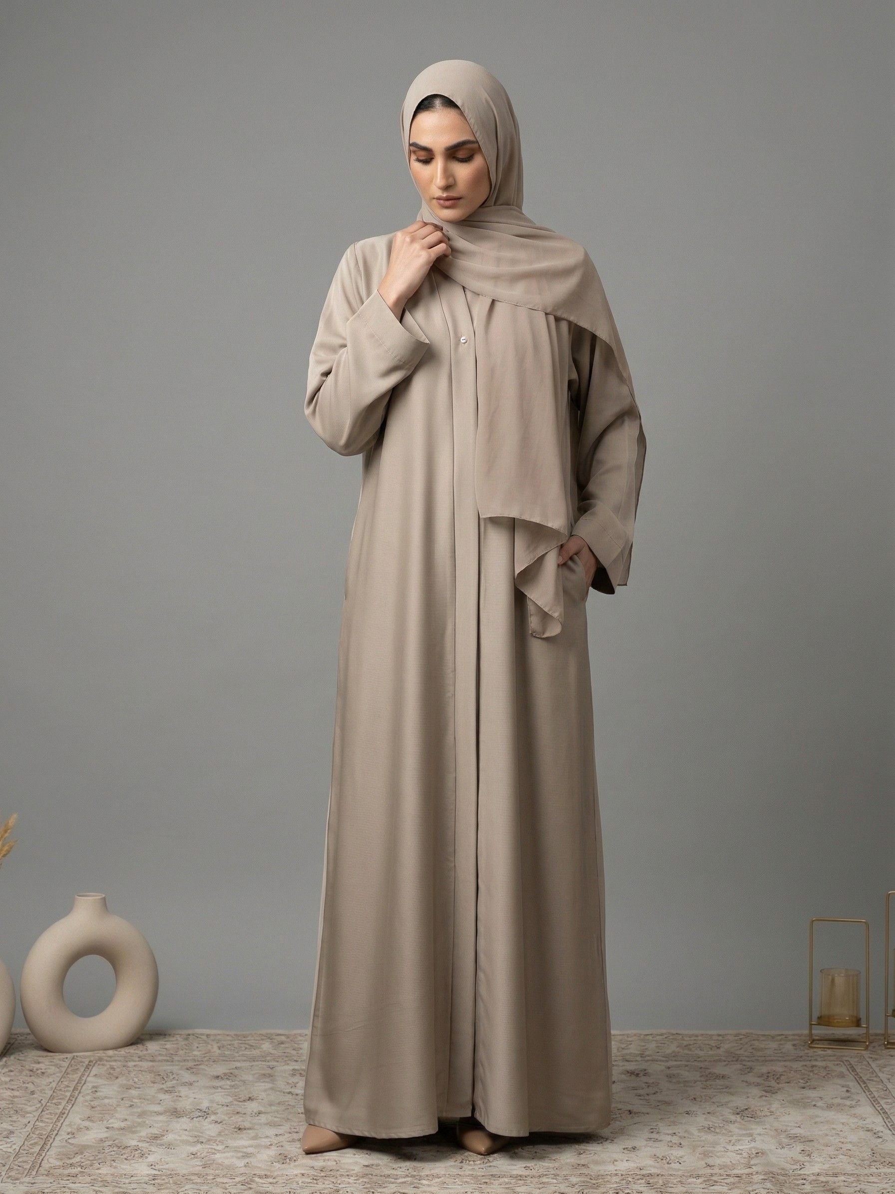 Oatmeal Serenity - Abaya Set