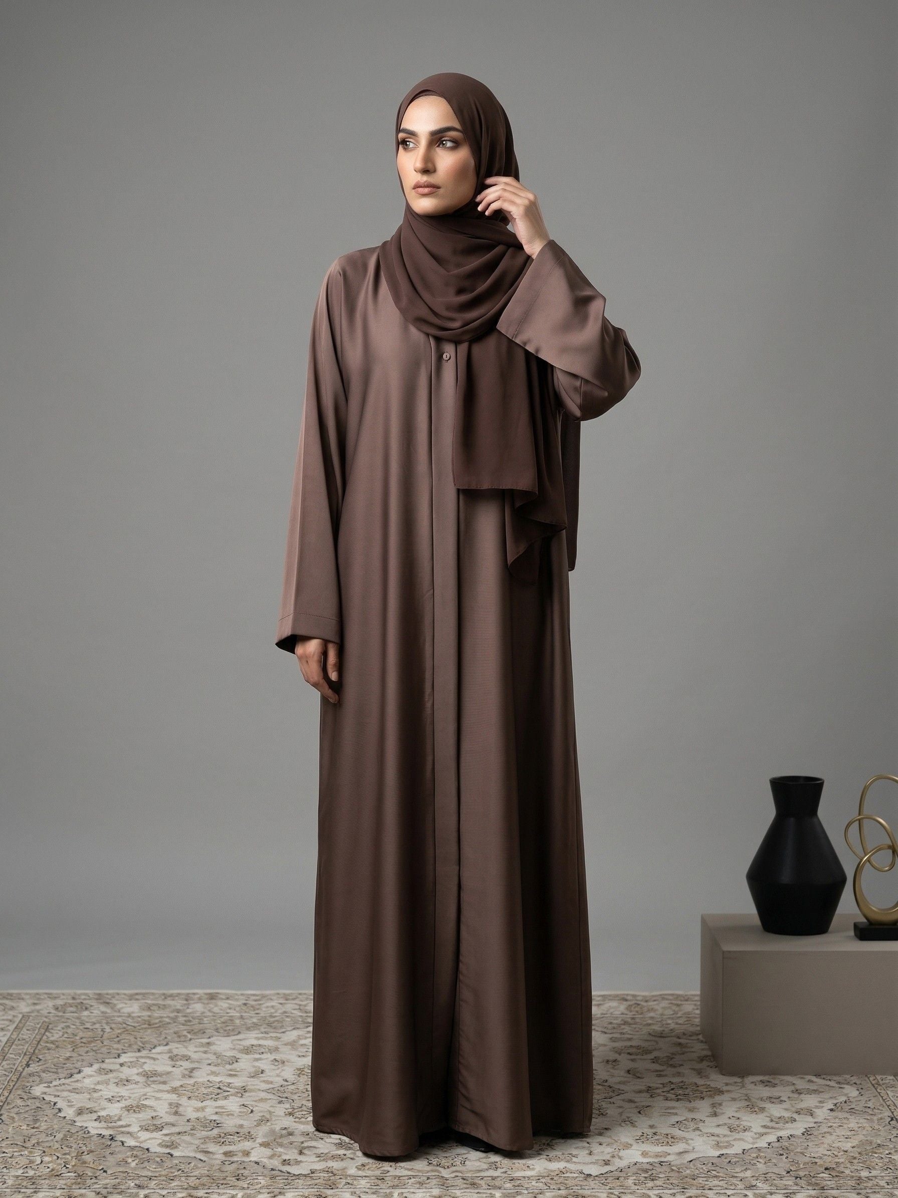 Classic Mocha - Abaya Set
