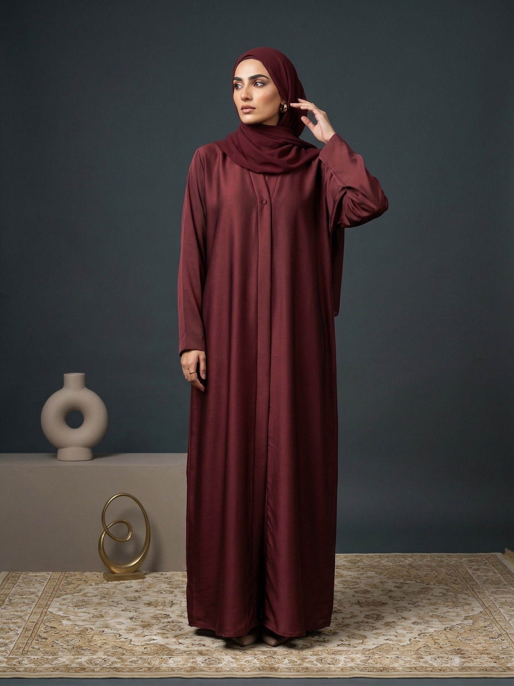Crimson Aura - Abaya Set