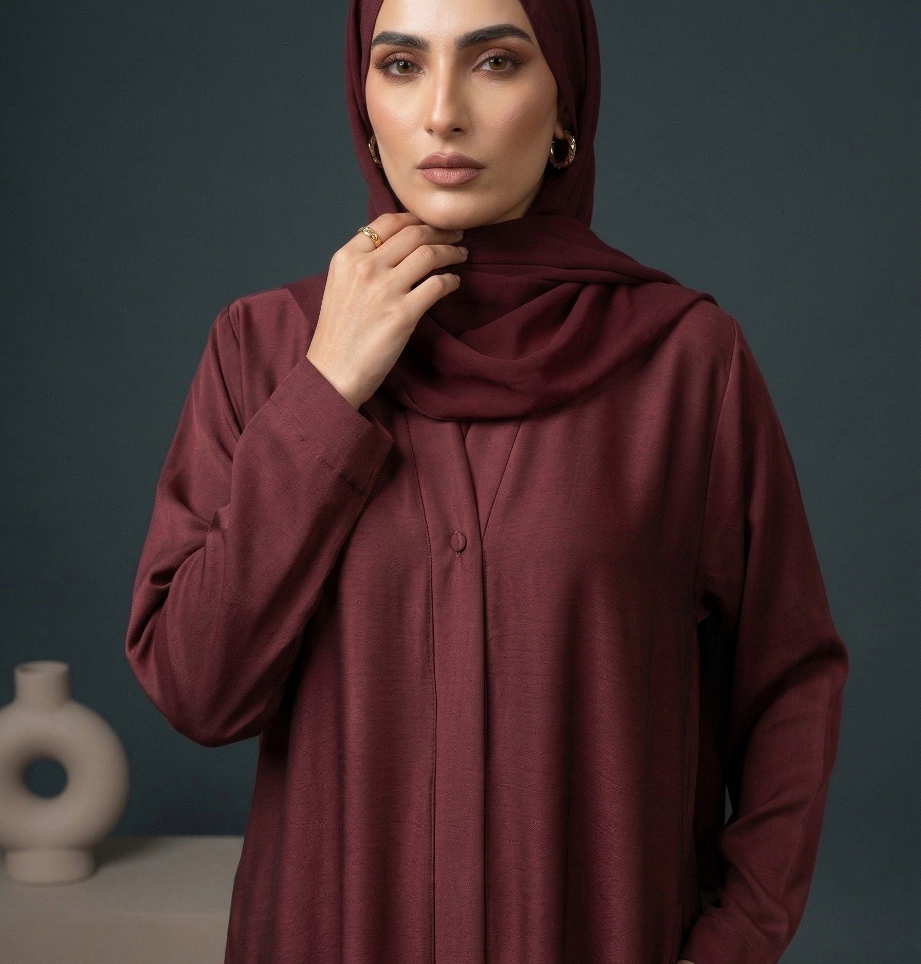 Crimson Aura - Abaya Set