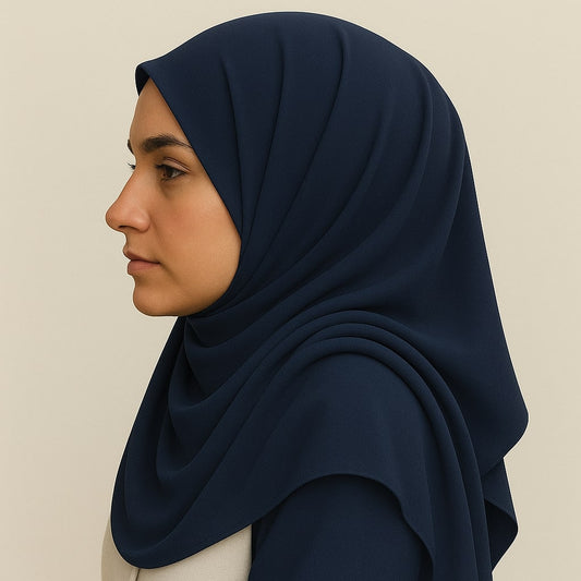 Midnight Grace – Plain Georgette Hijab