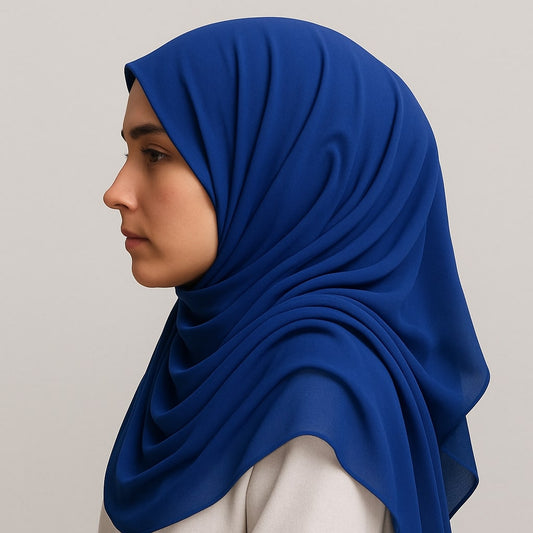 Royal Dusk – Plain Georgette Hijab