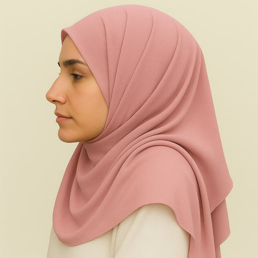 Rose Dust – Plain Georgette Hijab