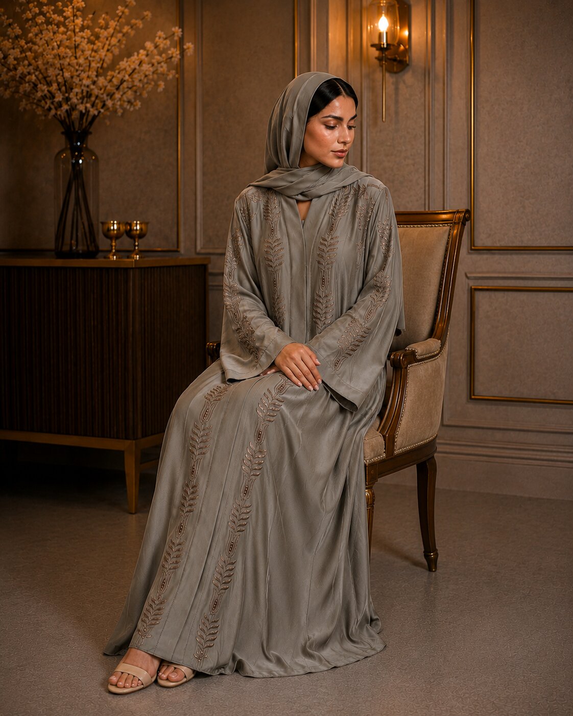 Lamees - Embroidered Abaya