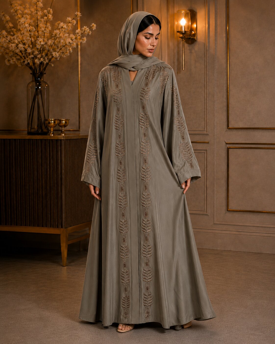 Lamees - Embroidered Abaya