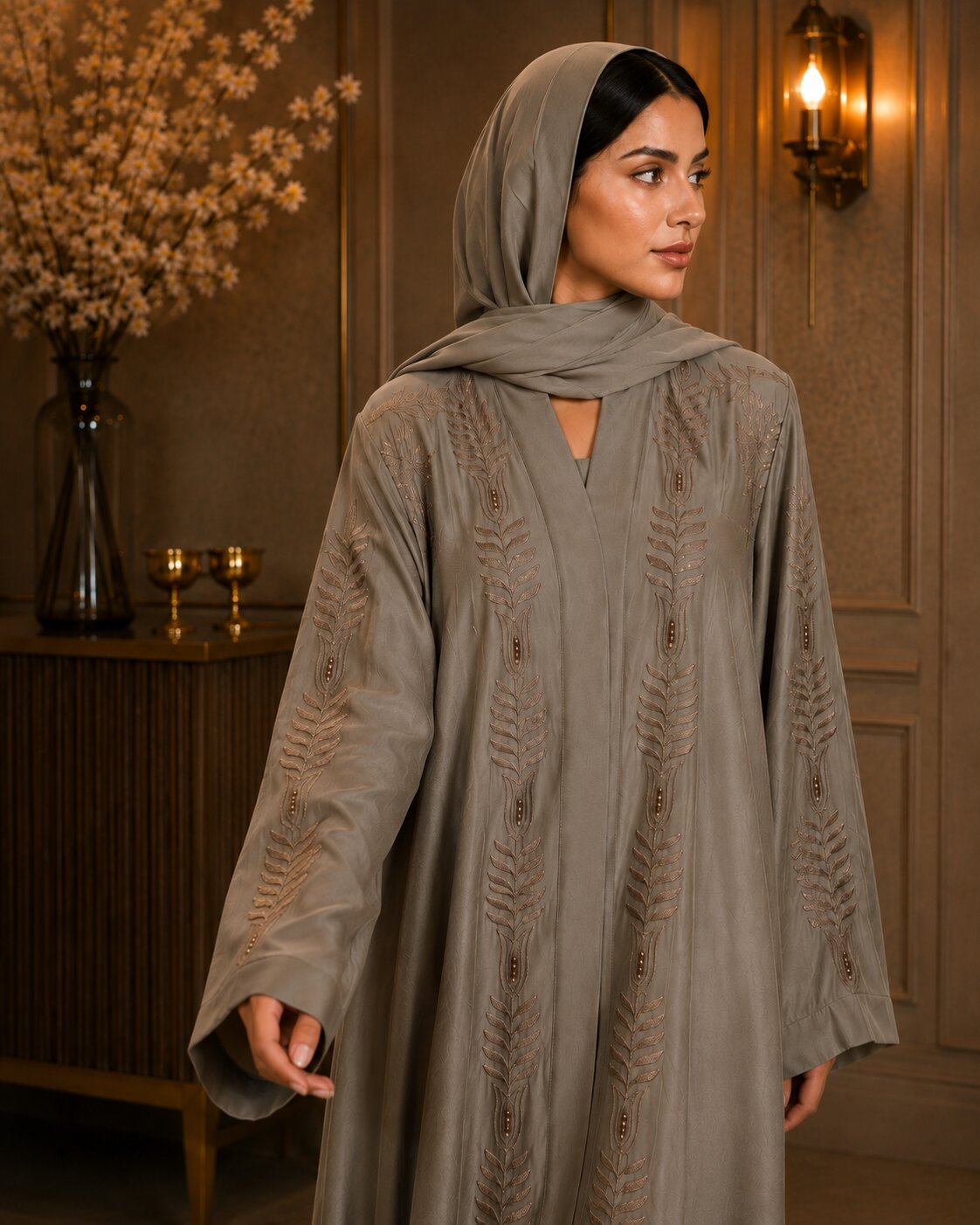 Lamees - Embroidered Abaya