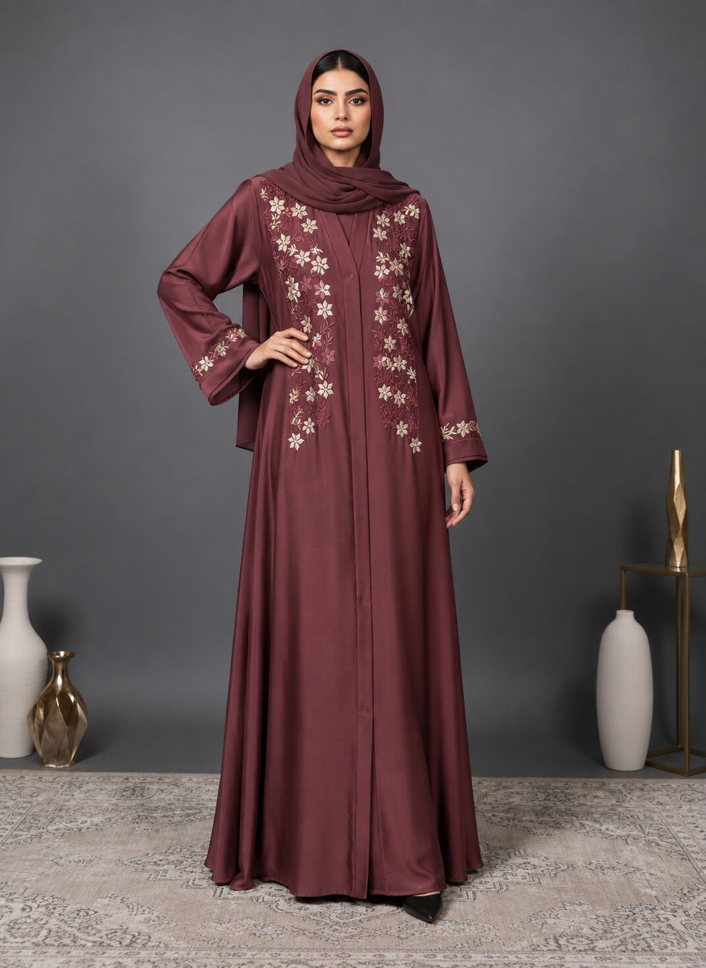Nareen – Embroidered Abaya