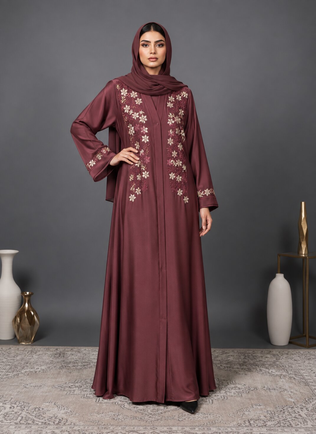 Nareen – Embroidered Abaya