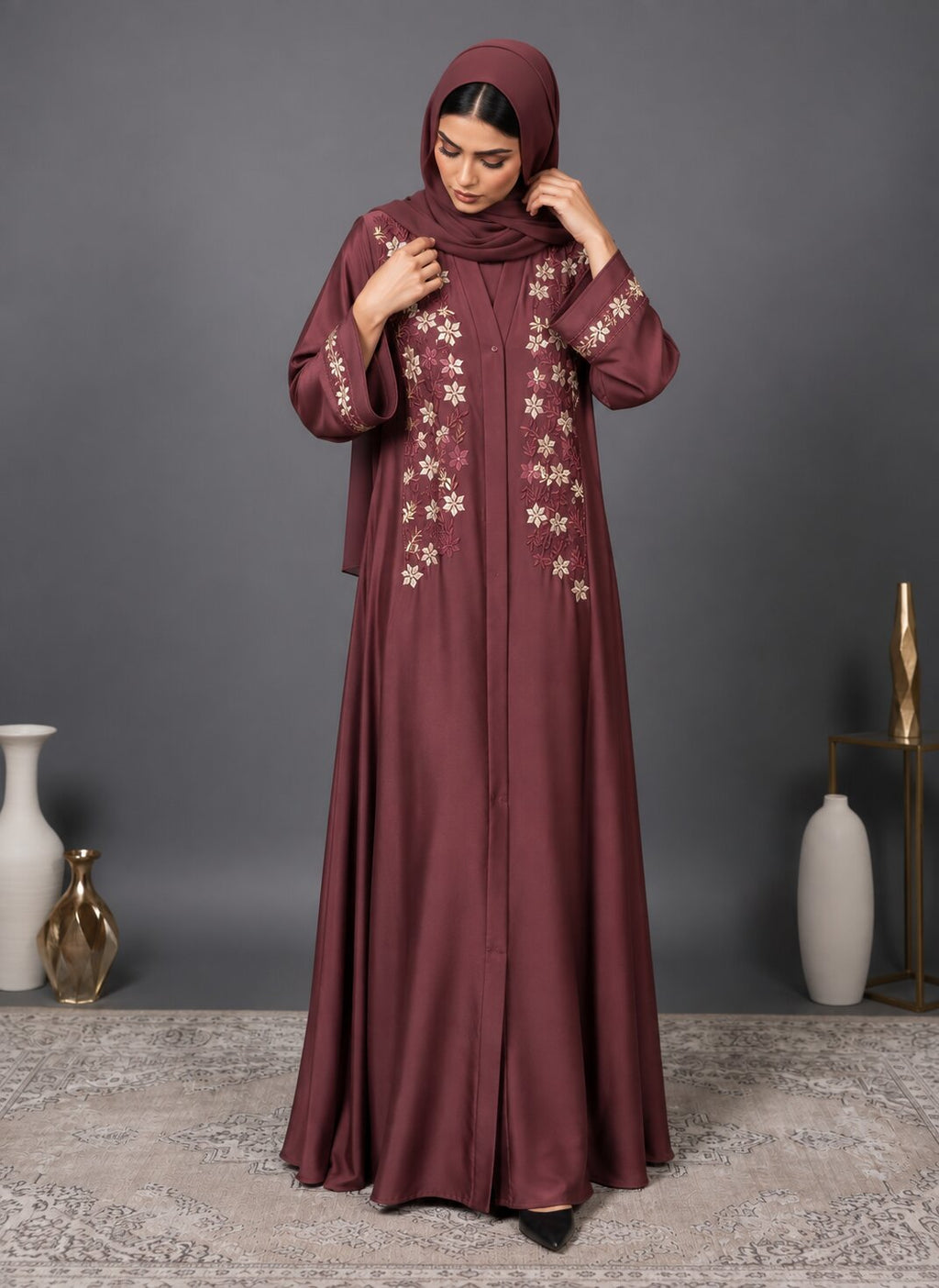 Nareen – Embroidered Abaya