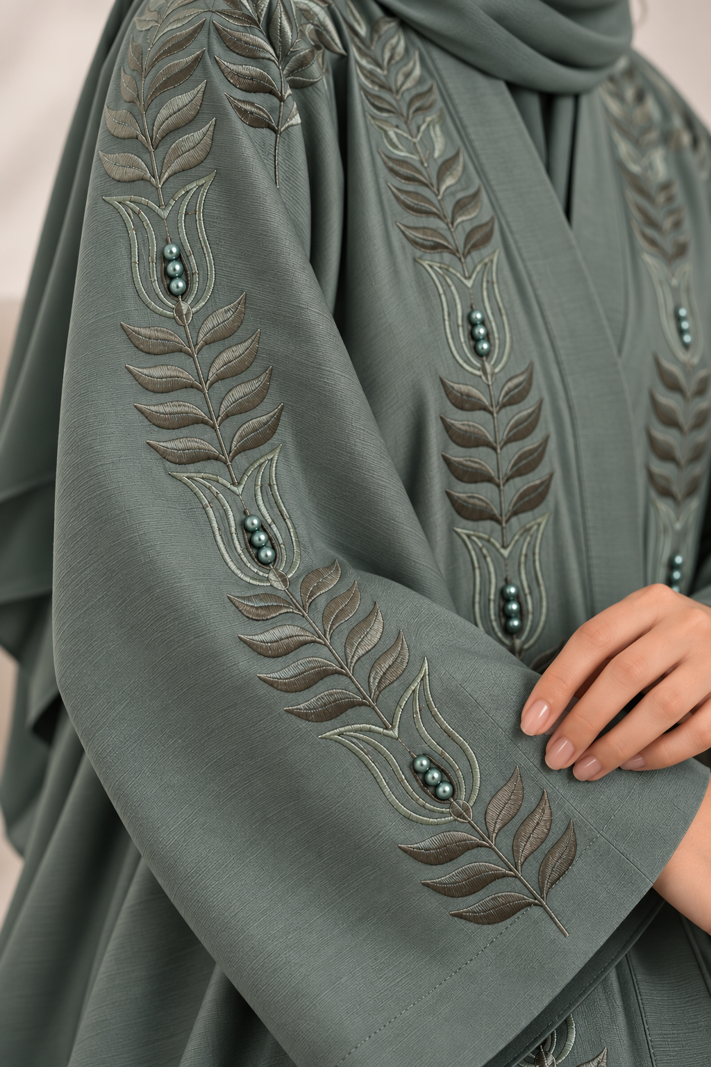 Nashwa - Embroidered Abaya
