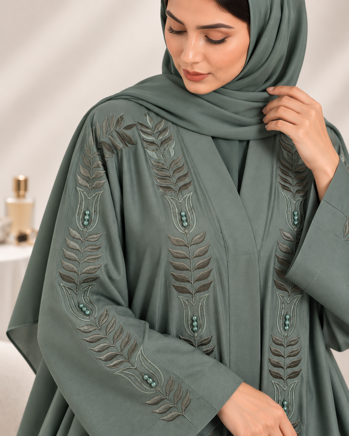 Nashwa - Embroidered Abaya