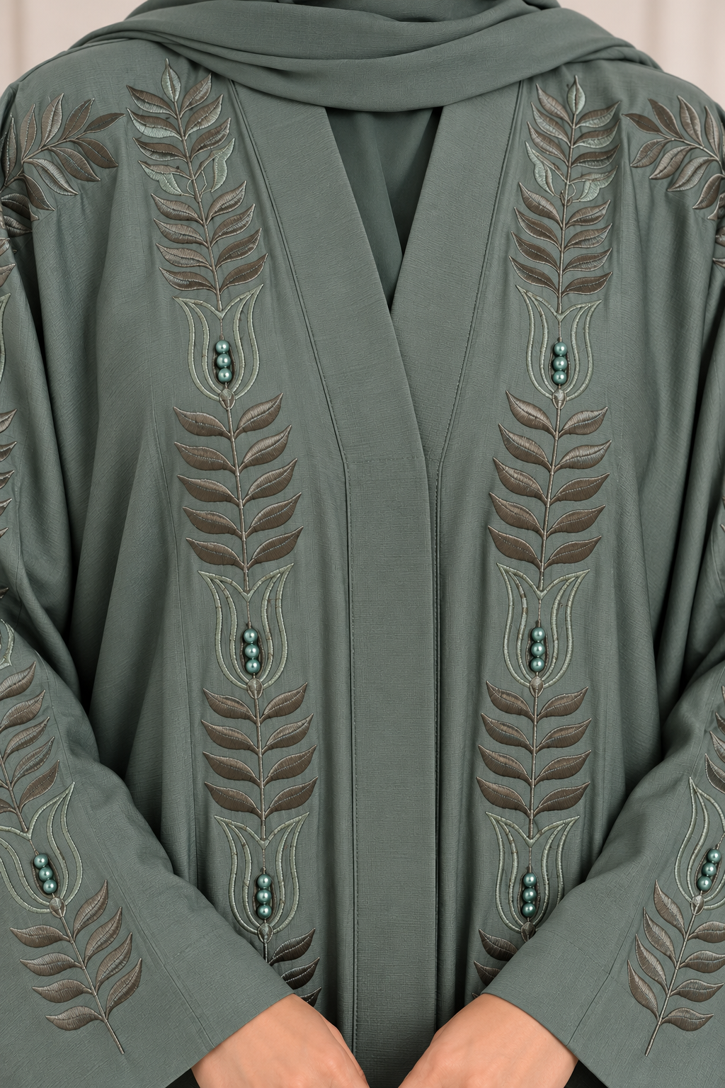 Nashwa - Embroidered Abaya