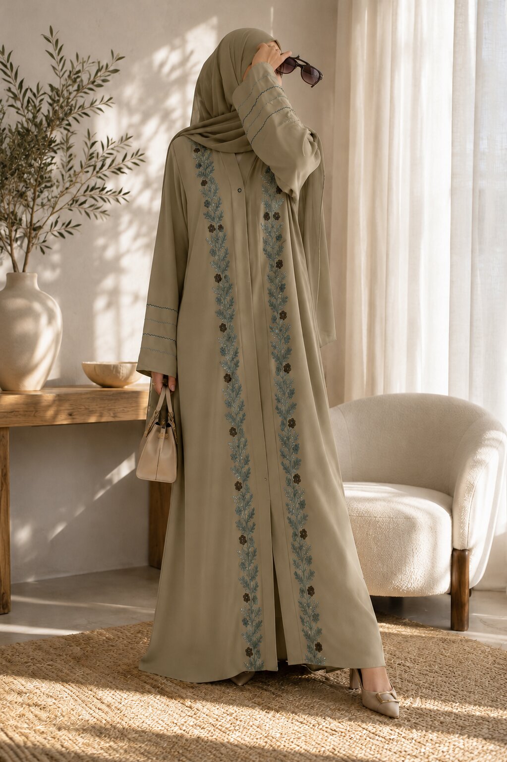 Ophira – Embroidered Abaya