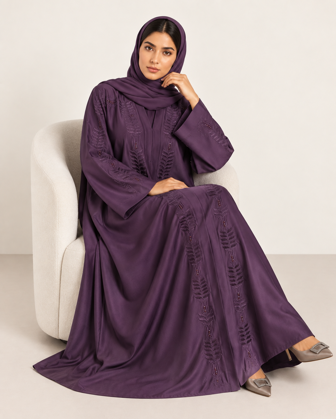 Raiha - Embroidered Abaya