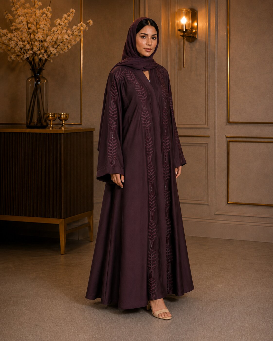 Raneem - Embroidered Abaya
