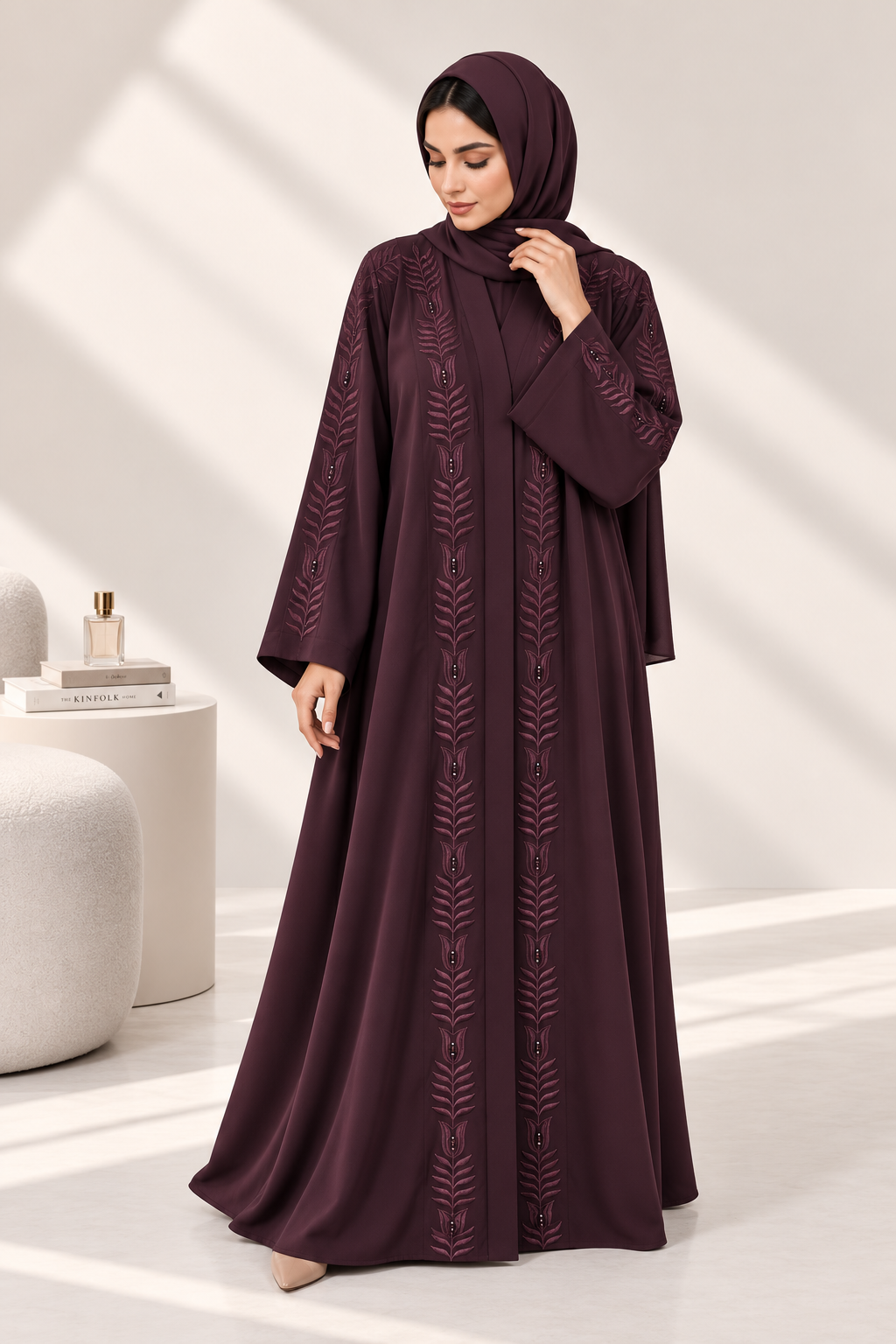 Raneem - Embroidered Abaya