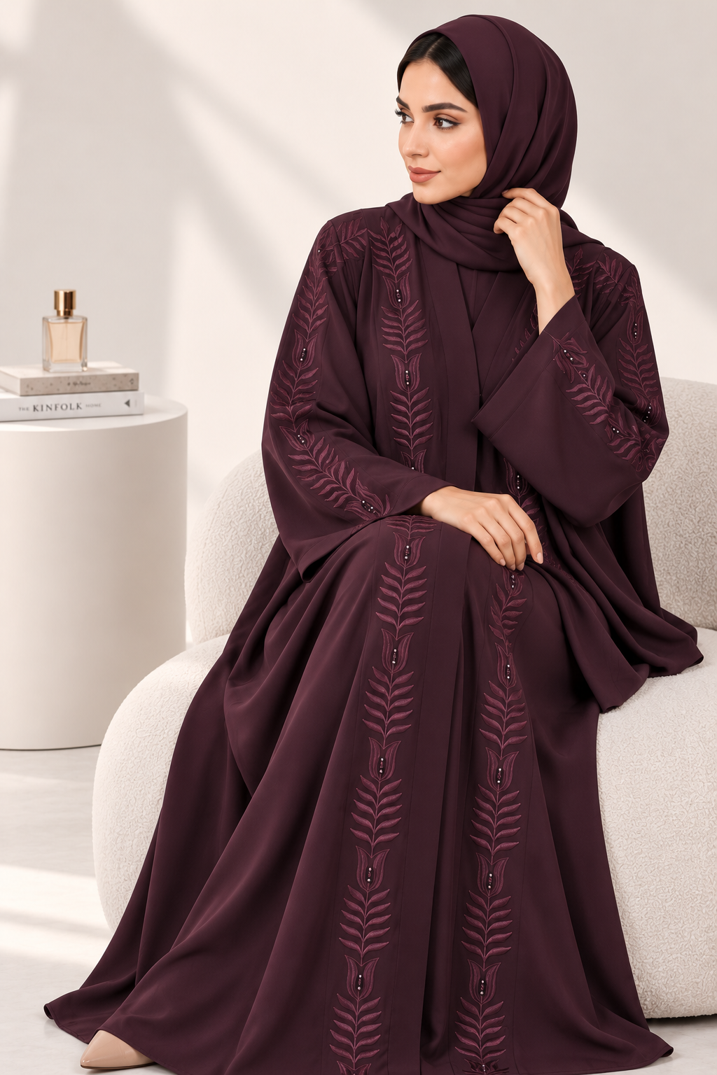 Raneem - Embroidered Abaya