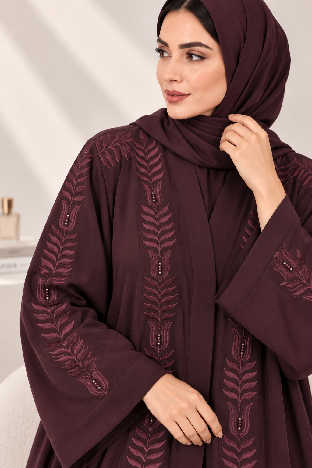 Raneem - Embroidered Abaya