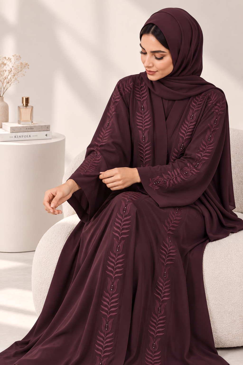 Raneem - Embroidered Abaya