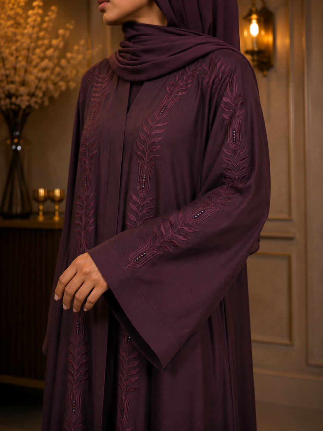 Raneem - Embroidered Abaya