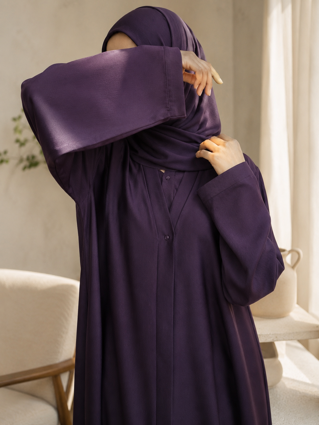 Royal Plum - Abaya Set