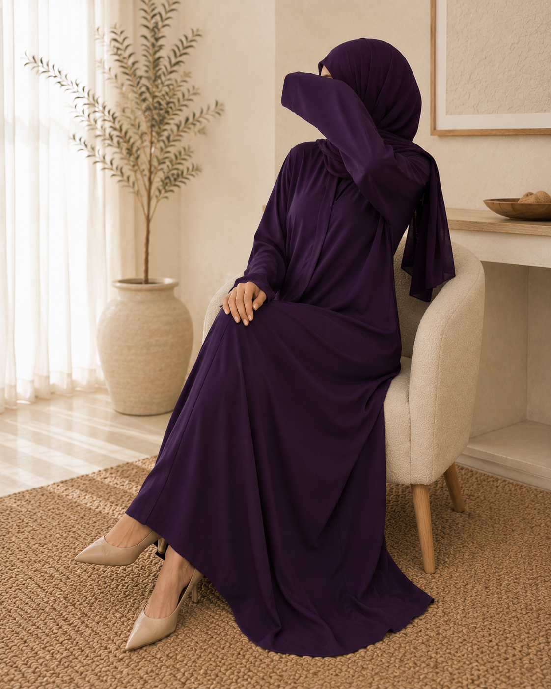 Royal Plum - Abaya Set